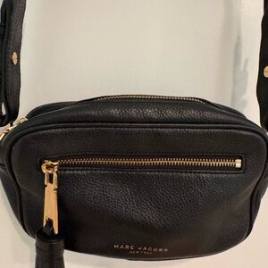 Marc Jacobs Black and Gold Crossbody Bag